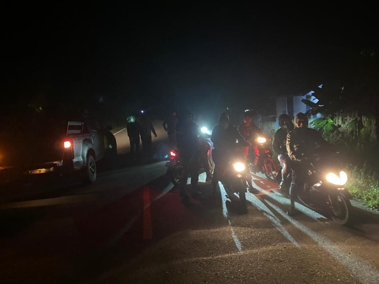 Tim Patroli Presisi Polres Kotamobagu Bubarkan Balap Liar di Jalan Bubak