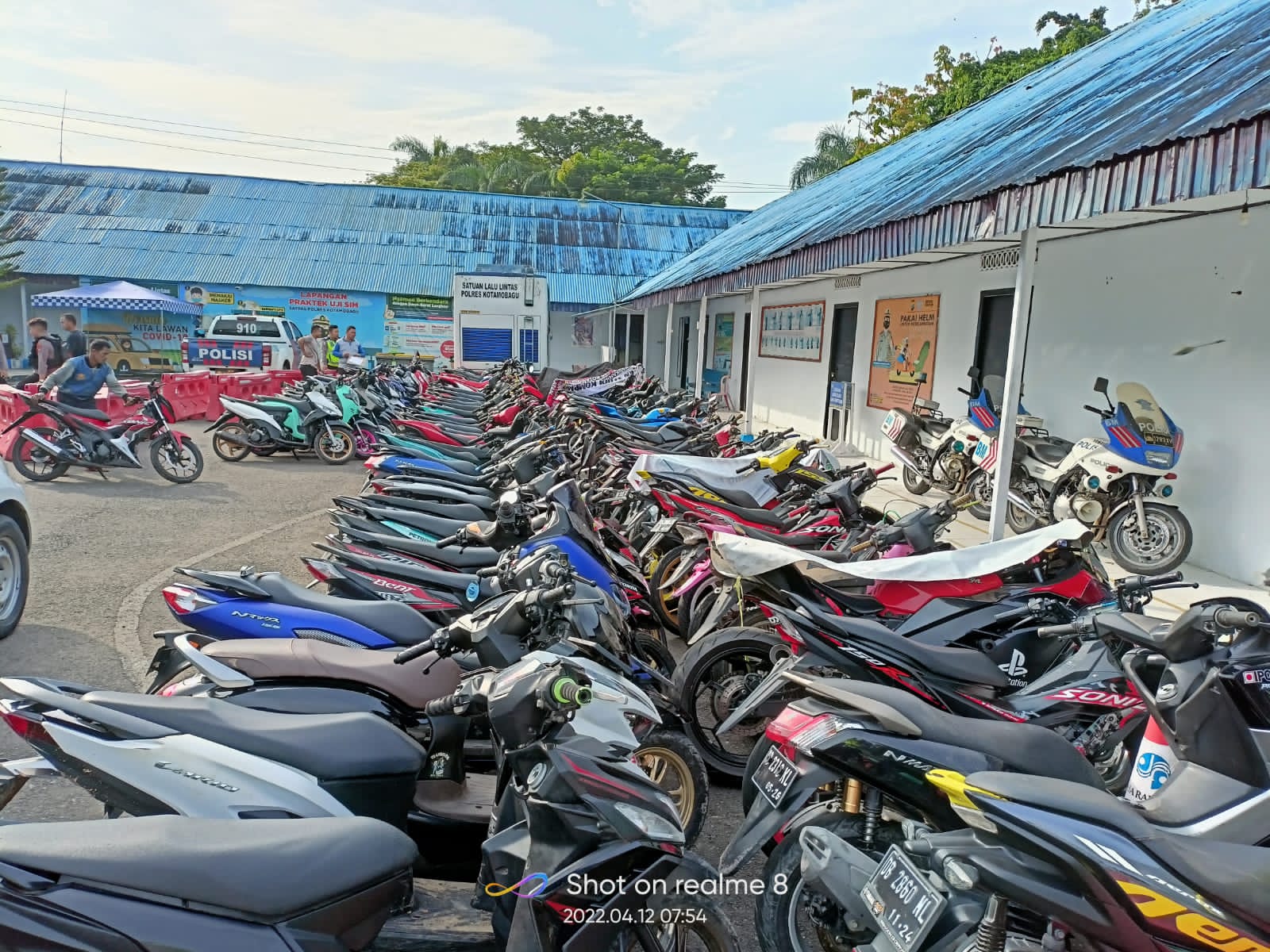 Ops Tim Gabungan Polres Kotamobagu Amankan 44 Unit Roda Dua