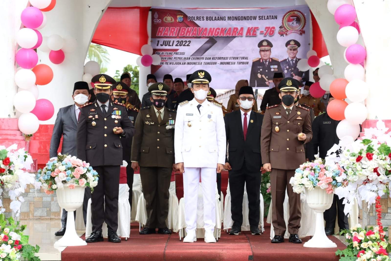 Kajari Elwin Hadiri Peringatan Hari Bhayangkara ke-76