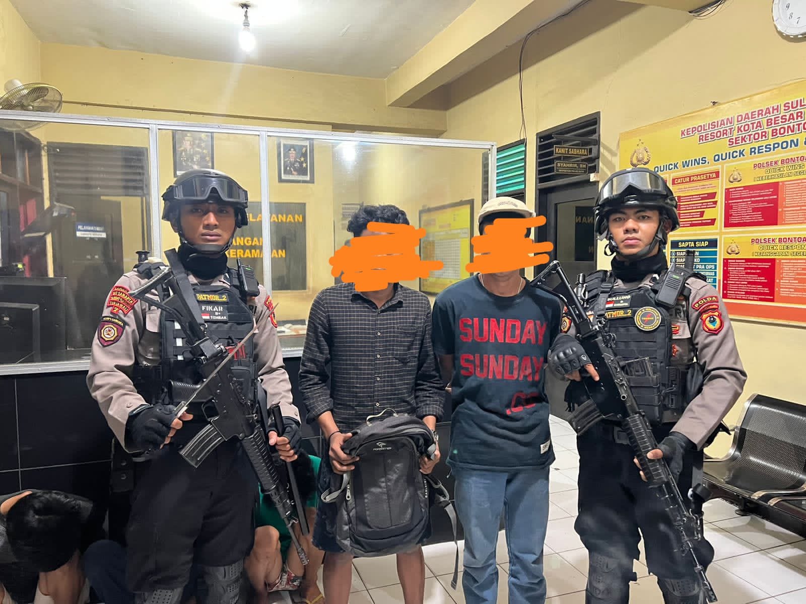 Bawa Samurai, Remaja di Jalan Jendral M Yusuf Baru Dicokok Patmor Polda