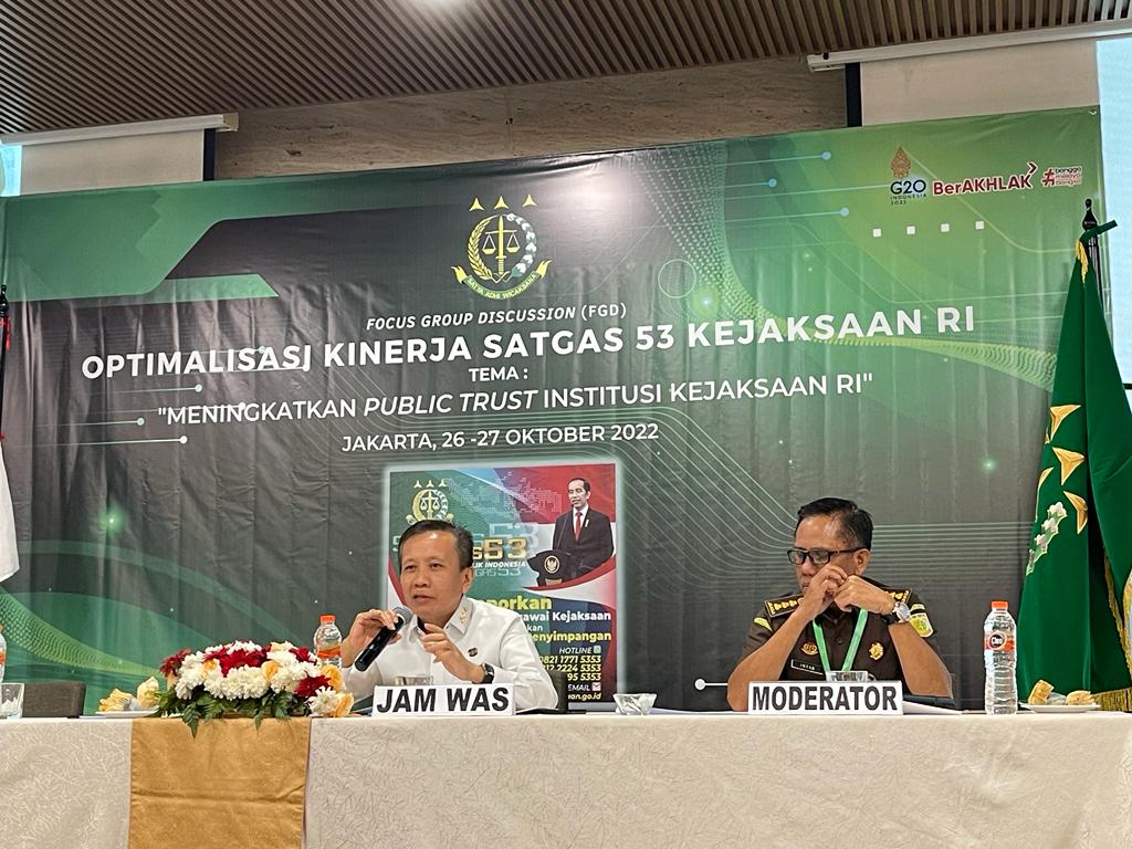 Jamwas: Pengawasan Berperan Tingkatkan Akuntabilitas dan Integritas Aparatur Kejaksaan 