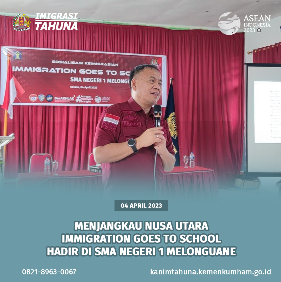 Immigration Goes To School di SMA Negeri 1 Melonguane