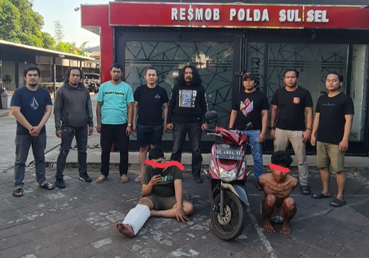 Resmob Polda Sulsel Ringkus 2 Terduga Pelaku Curanmor dan Curas