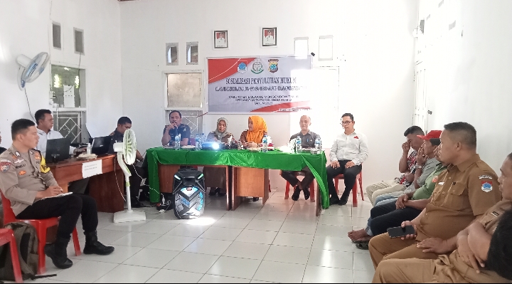 Penyuluhan Hukum di 3 Desa, Kasi Intel Kejari Kotamobagu Beri Materi Pengelolaan Keuangan Dana Desa