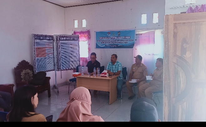 Sangadi Desa Mooat Apresiasi Kegiatan Penyuluhan Hukum, Darwin: Ini Sangat Positif Buat Kami Perangkat Desa 