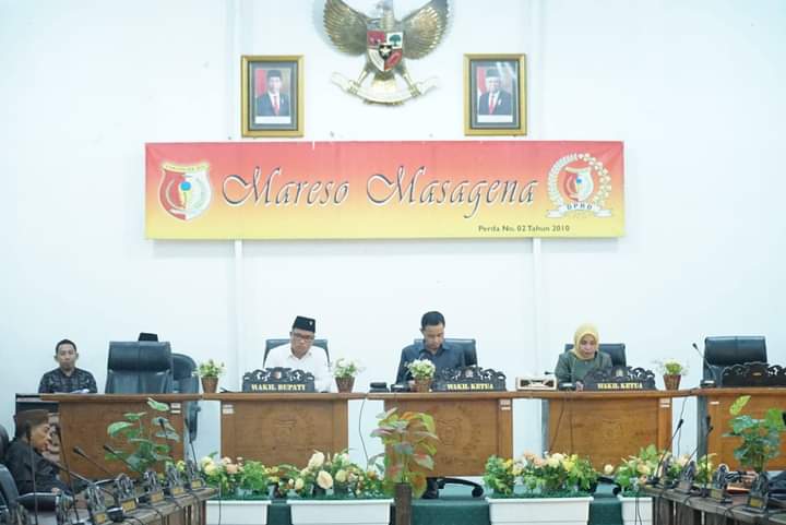 Ketua DPRD Pimpin Paripurna Penjelasan Bupati atas laporan pertanggungjawaban Bupati Sigi tahun 2022