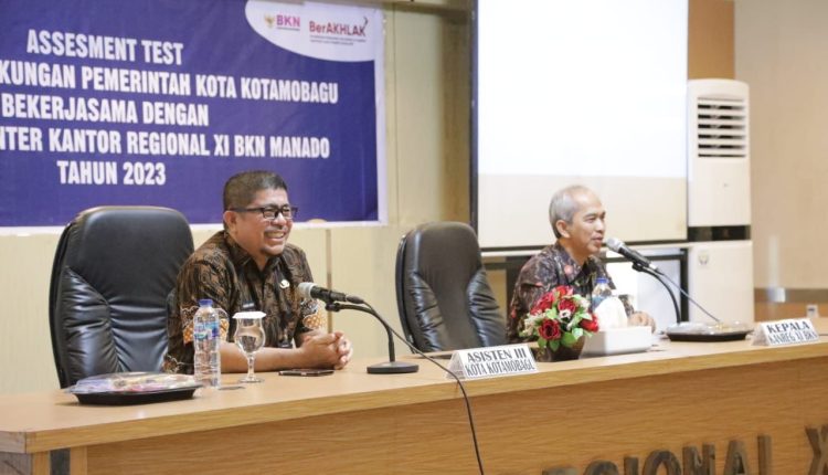 Wakili Wali Kota Asisten III Agung Adati Hadiri Assessment Test bagi PNS