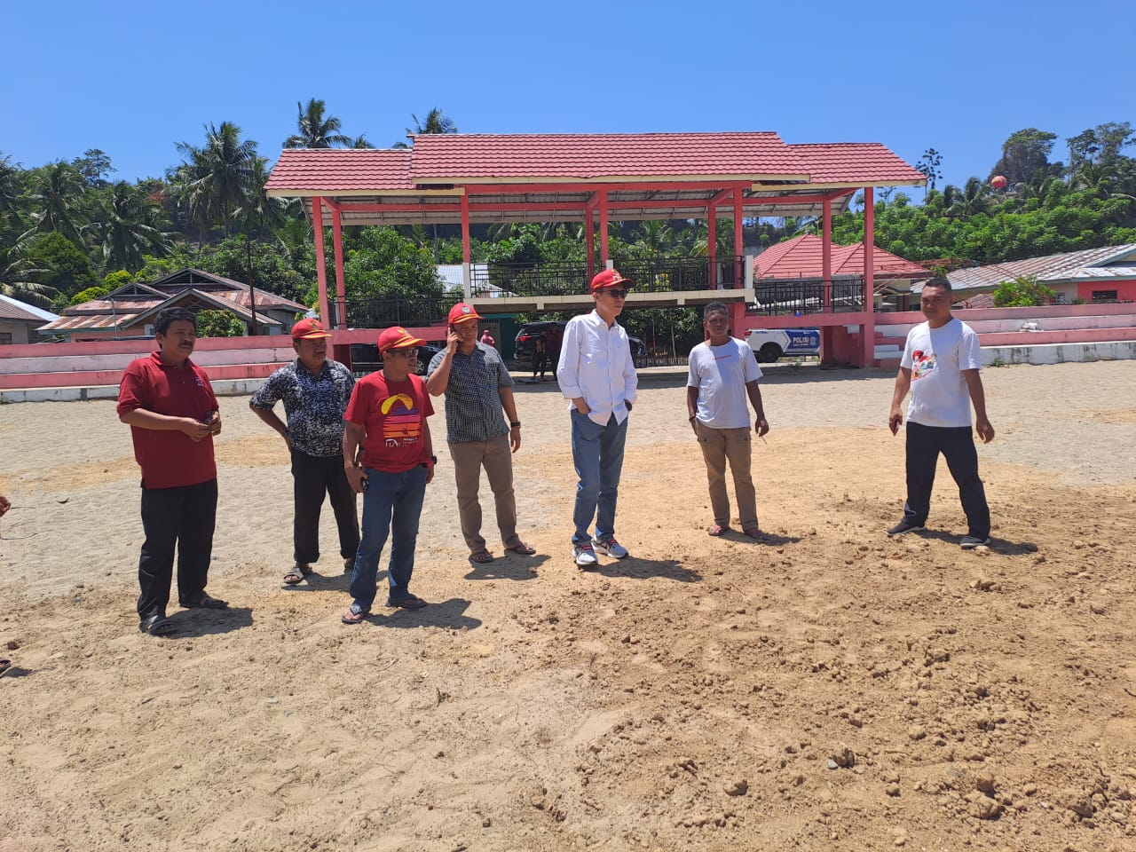 Bupati Bolsel Iskandar Kamaru Tinjau Sejumlah Proyek Daerah di Kecamatan Posigadan