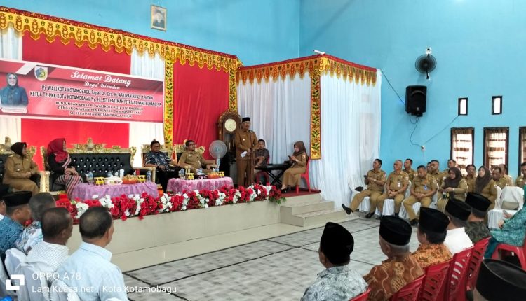 Silaturahmi Pj Wali kota Asripan Nani di Kecamatan Kotamobagu Timur
