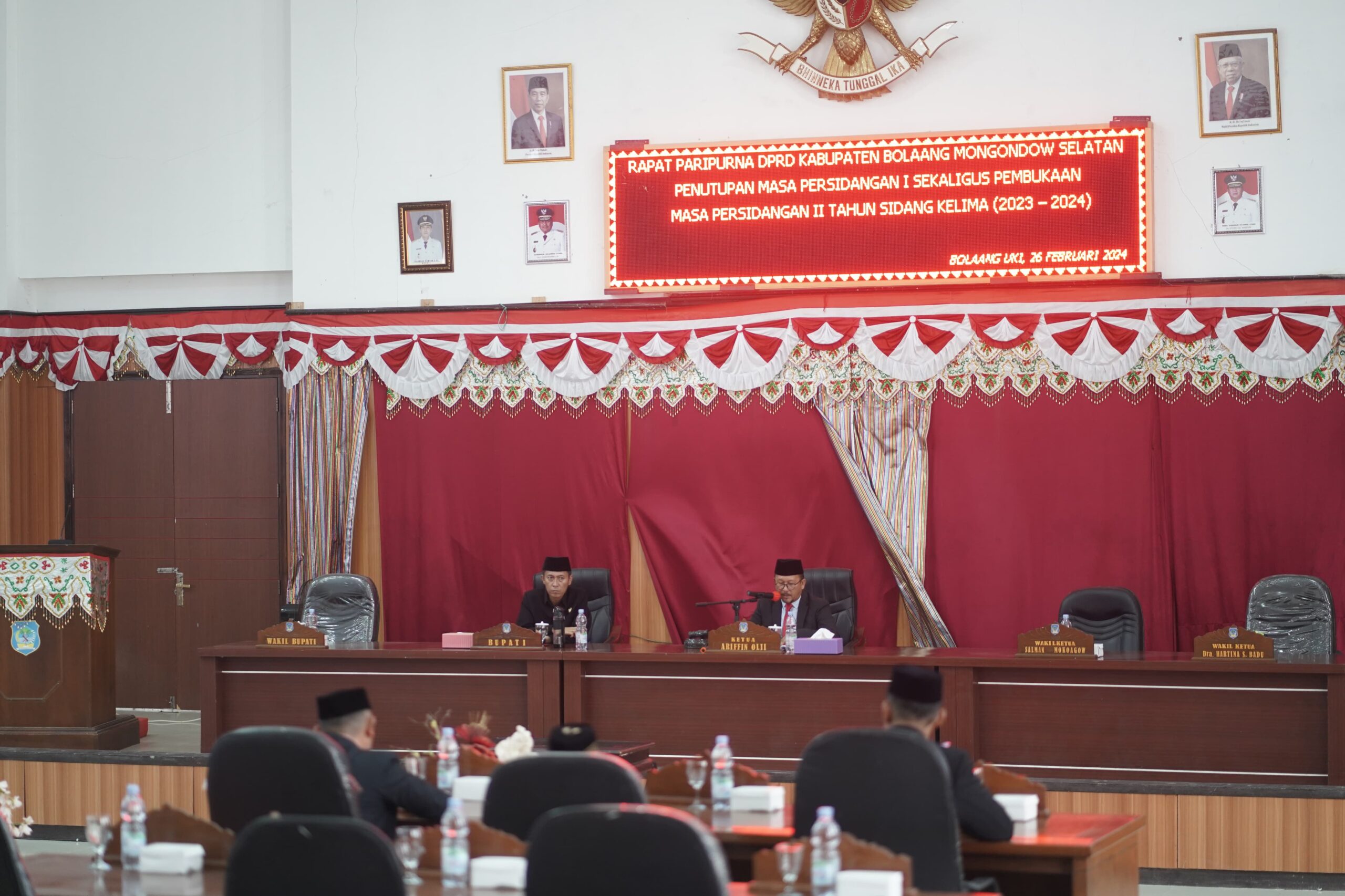 DPRD Bolsel Gelar Rapat Paripurna, Arifin Olii ajak Semua Angota DPRD Mengoptimalkan Tugas Yang Diamanatkan