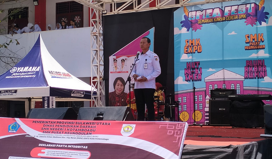 Wakili PJ Wali kota, Assisten I Pemkot Kotamobagu Hadiri SMEA Festival 2024
