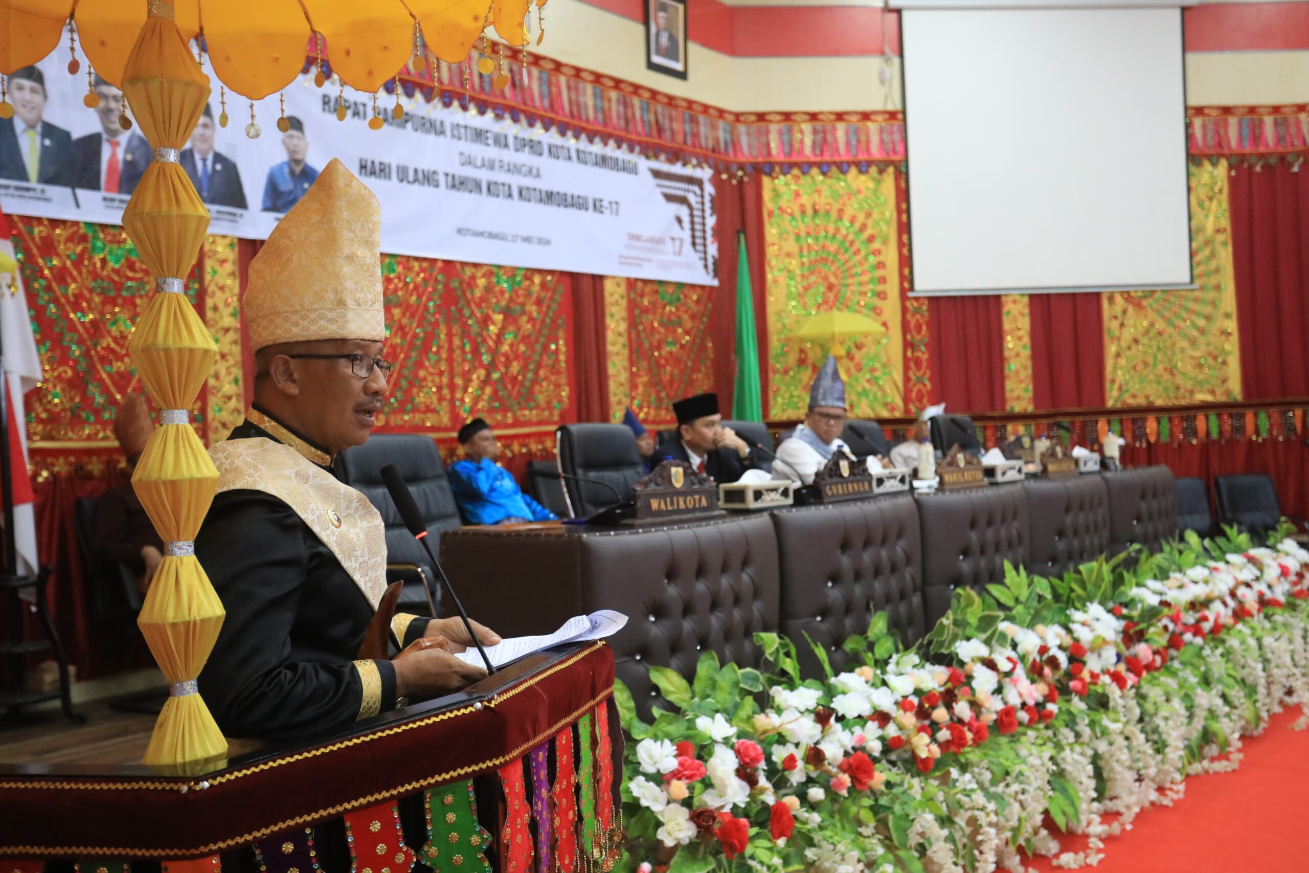 Hadiri Paripurna Istimewa DPRD Dalam Rangka HUT Kota Kotamobagu ke 17 Tahun, Asripan Nani Sampaikan Hal ini