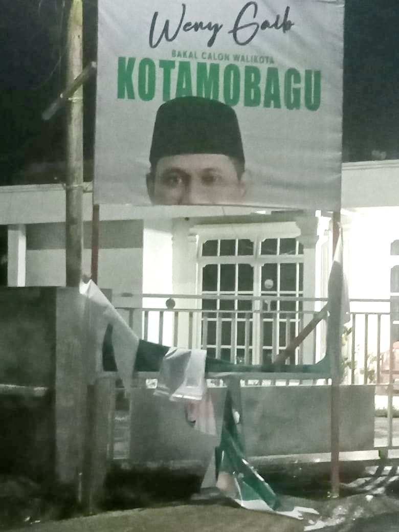 Baliho Sosialisasi Milik Dokter Weny Gaib kembali Jadi Korban Perusakan