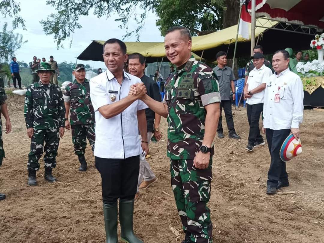 Jusnan Mokoginta Dampingi Kunjungan Lapangan Pangdam XIII Merdeka