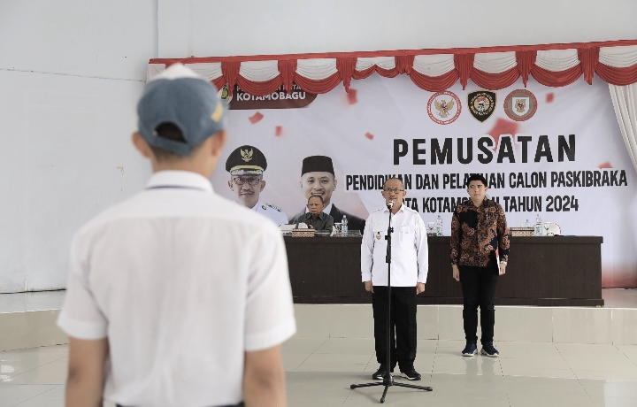 Asripan Nani Buka Pemusatan Pendidikan Pelatihan Calon Paskibraka Kotamobagu 2024