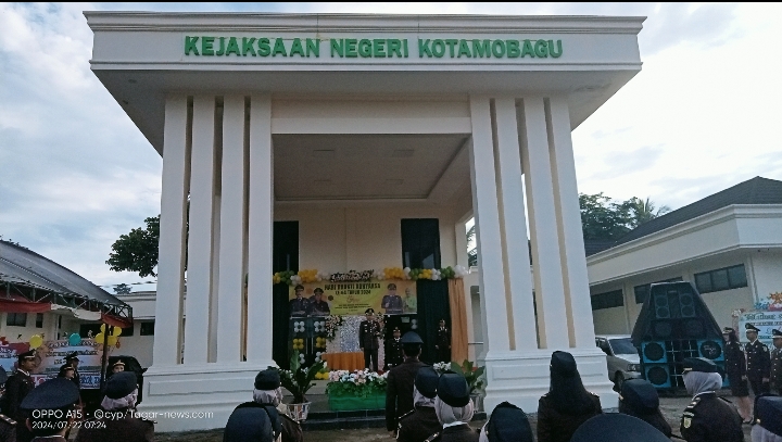 Peringatan HBA ke 64 dan HUT IAD ke 24 di Kejari Kotamobagu 