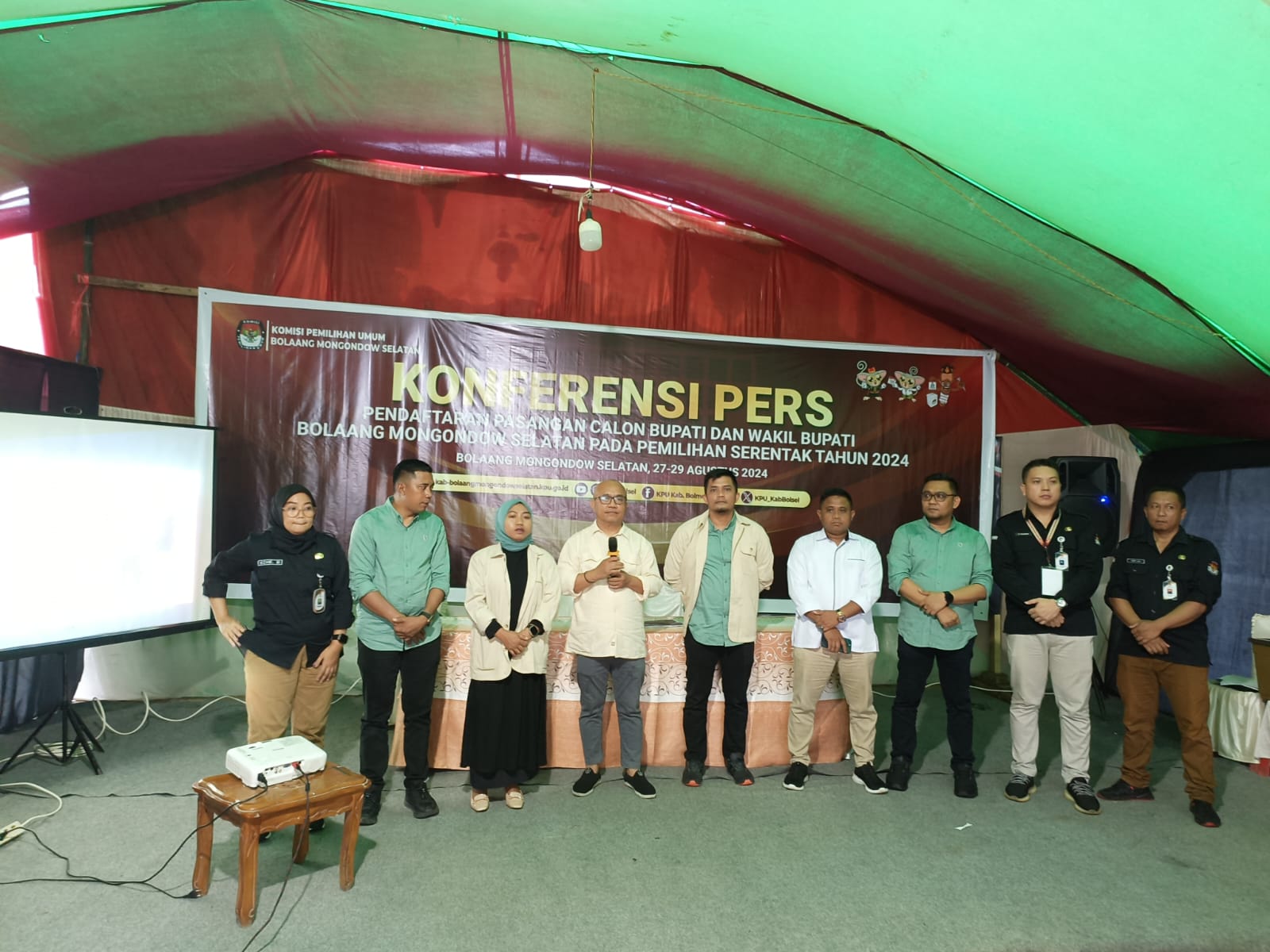 Hari Ke Dua Pendaftaran Calon Bupati dan Wakil Bupati, KPU Bolsel Baru Menerima Pemberitahuan Pendaftaran