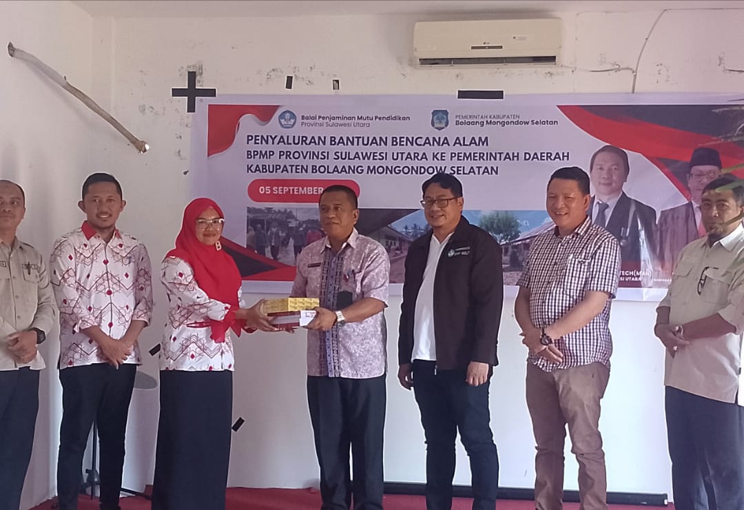 Pemkab Bolsel Terima Bantuan Bencana Dari BPMP Provinsi Sulut