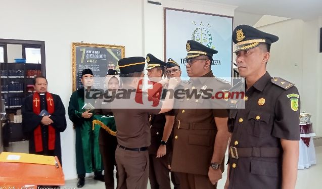 Pelantikan dan Sertijab Di Kejari Kotamobagu, Charles Jabat Kasi Intel, Ariel Kasipidum dan Prima Duduki Kacabjari di Dumoga