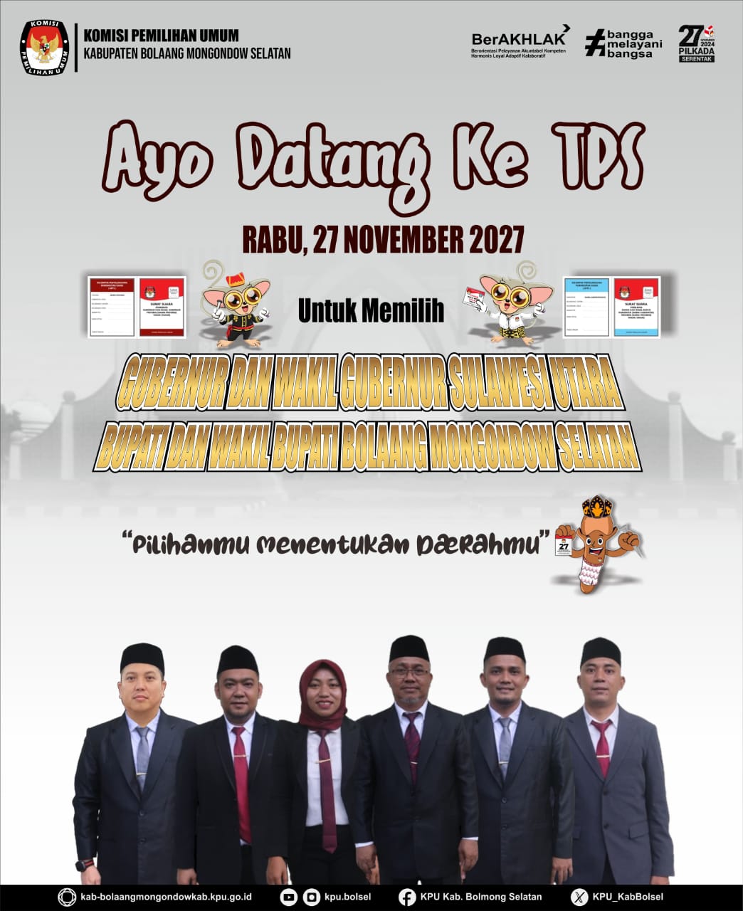 KPU Bolsel Ajak Masyarakat Datang Ke TPS Untuk Mengunakan Hak Pilihnya