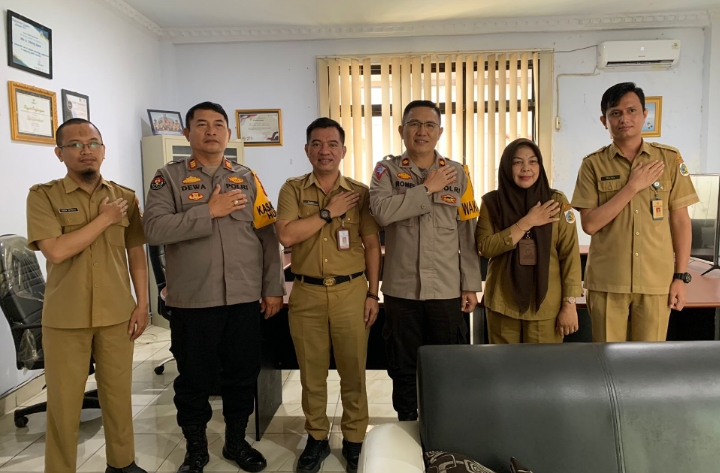 Kadis Kominfo Sambut Kunjungan Waka Polres Kotamobagu 