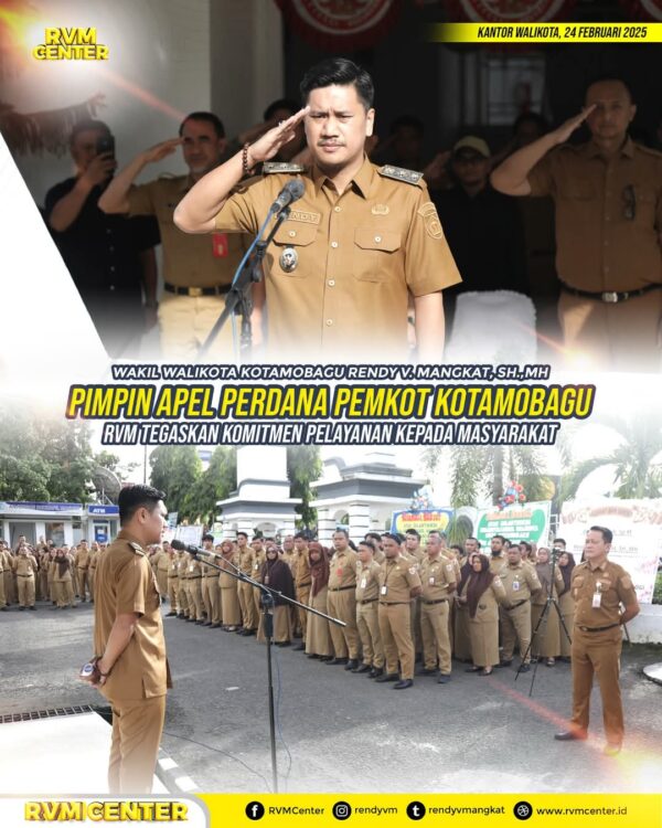 Wakil Walikota Rendy Virgiawan Mangkat Pimpin Apel Kerja Perdana