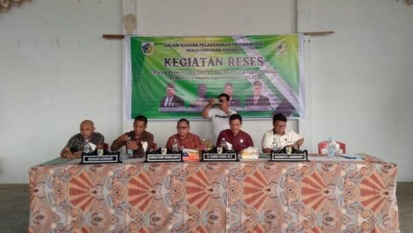 Wakil Ketua DPRD bersama Tiga Anggota Legislatif Gelar Reses di Kotamobagu Selatan