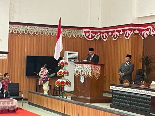 Bupati Iskandar Kamaru Sampaikan Pidato Perdana Masa Jabatan 2025 – 2030