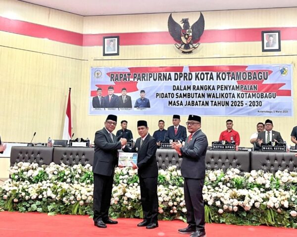 DPRD Kotamobagu Gelar Paripurna Penyampaian Pidato Sambutan Wali Kota