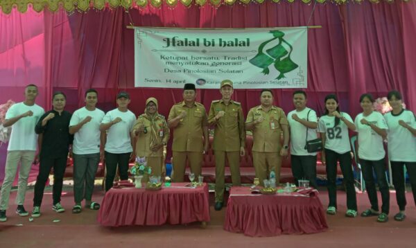 Gelar Halal Bi Halal, Bupati Apresiasi Karang Taruna Desa Pinolosian Selatan