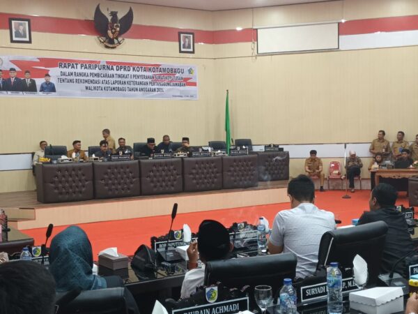 DPRD Kotamobagu Serahkan Rekomendasi atas LKPJ Walikota