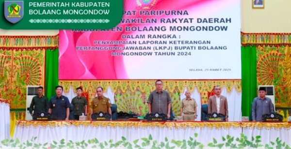 DPRD Bolmong Laksanakan Paripurna LKPJ Bupati Tahun 2024