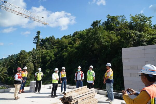 Bupati Iskandar Kamaru bersama Wabup Deddy Tinjau Proyek Strategis Di Kecamatan Bolang Uki
