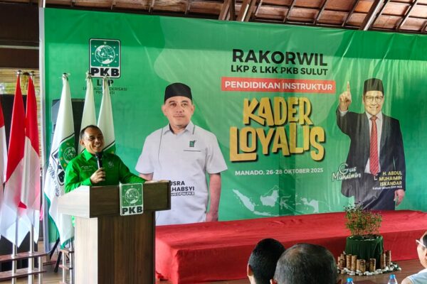 Yusra Alhabsyi Lantik Lembaga Kaderisasi dan Pendidikan DPW PKB Sulawesi Utara