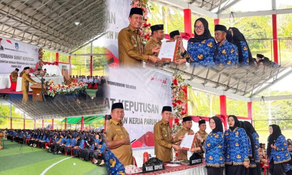 485 SK PPPK Paruh Waktu Resmi di Serahkan Bupati Iskandar Kamaru
