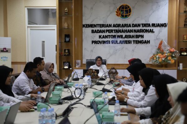 Biro Keuangan dan BMN Kementerian ATRBPN Berikan Pembinaan di Kanwil BPN Sulteng