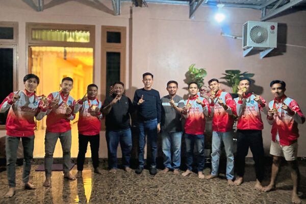 Bupati Iskandar Kamaru Terima Kunjungan Kontingen Sepak Takraw Peraih Medali PORPROV XII Sulut 2025