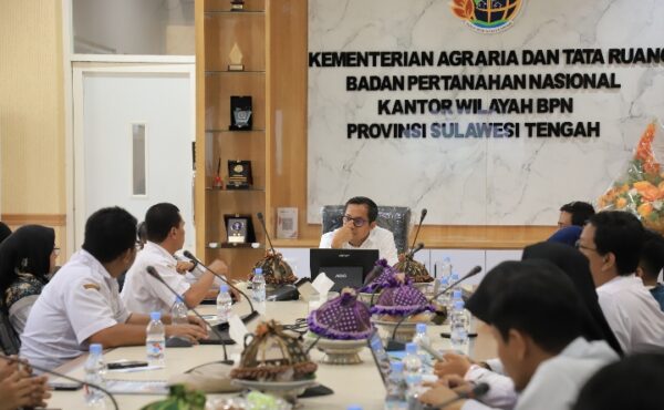 Dukung Kebijakan One Map Policy Kanwil BPN Sulteng – Pemprov Sinkronisasi Data