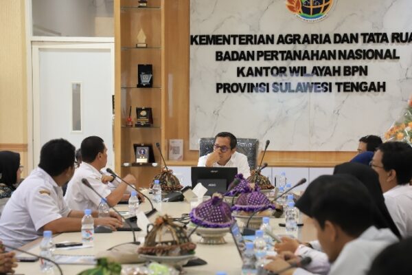Dukung Kebijakan One Map Policy Kanwil BPN Sulteng – Pemprov Sinkronisasi Data
