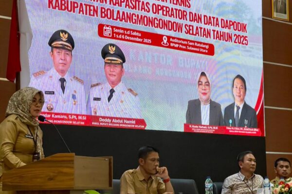 Dinas Pendidikan Bolsel Gelar Bimtek Penguatan Kapasitas Operator Dapodik Tahun 2025