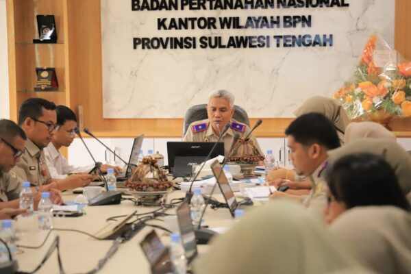 Muhammad Naim Pimpin Rakor bersama Jajaran BPN se Sulteng