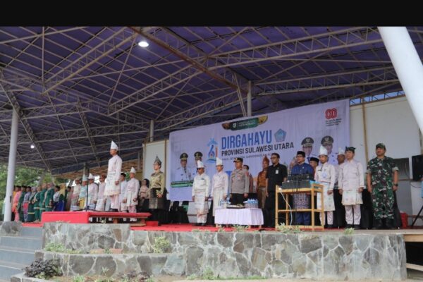 Asisten I pimpin Upacara HUT Provinsi Sulawesi Utara di Kotamobagu