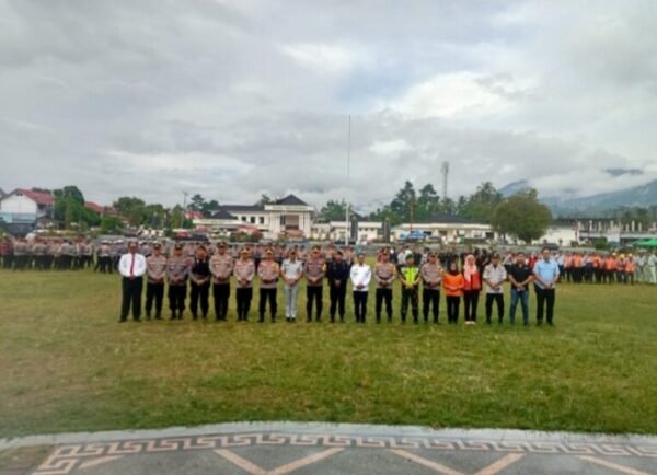 Wali Kota Weny Gaib Pimpin Apel Siaga Malam Tahun Baru 