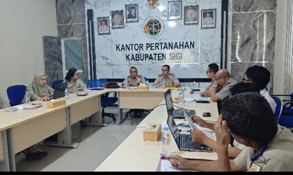 Kantah Sigi Bahas Layanan Pertek KKKPR