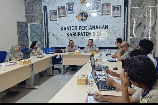 Kantah Sigi Bahas Layanan Pertek KKKPR
