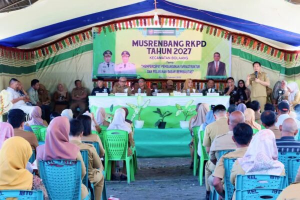 Wakil Bupati Dony Lumenta Buka Musrenbang Kecamatan Bolaang